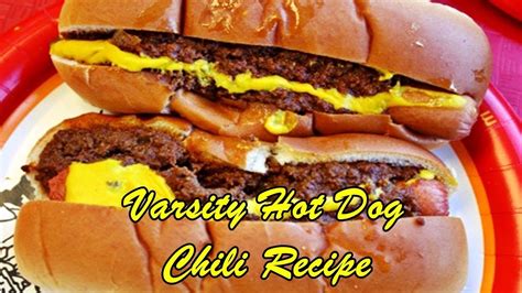 Varsity Chili For Hot Dogs Recipe